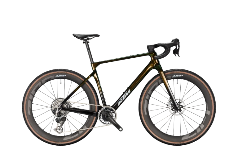 braun-grün schimmerndes Gravelbike von KTM
