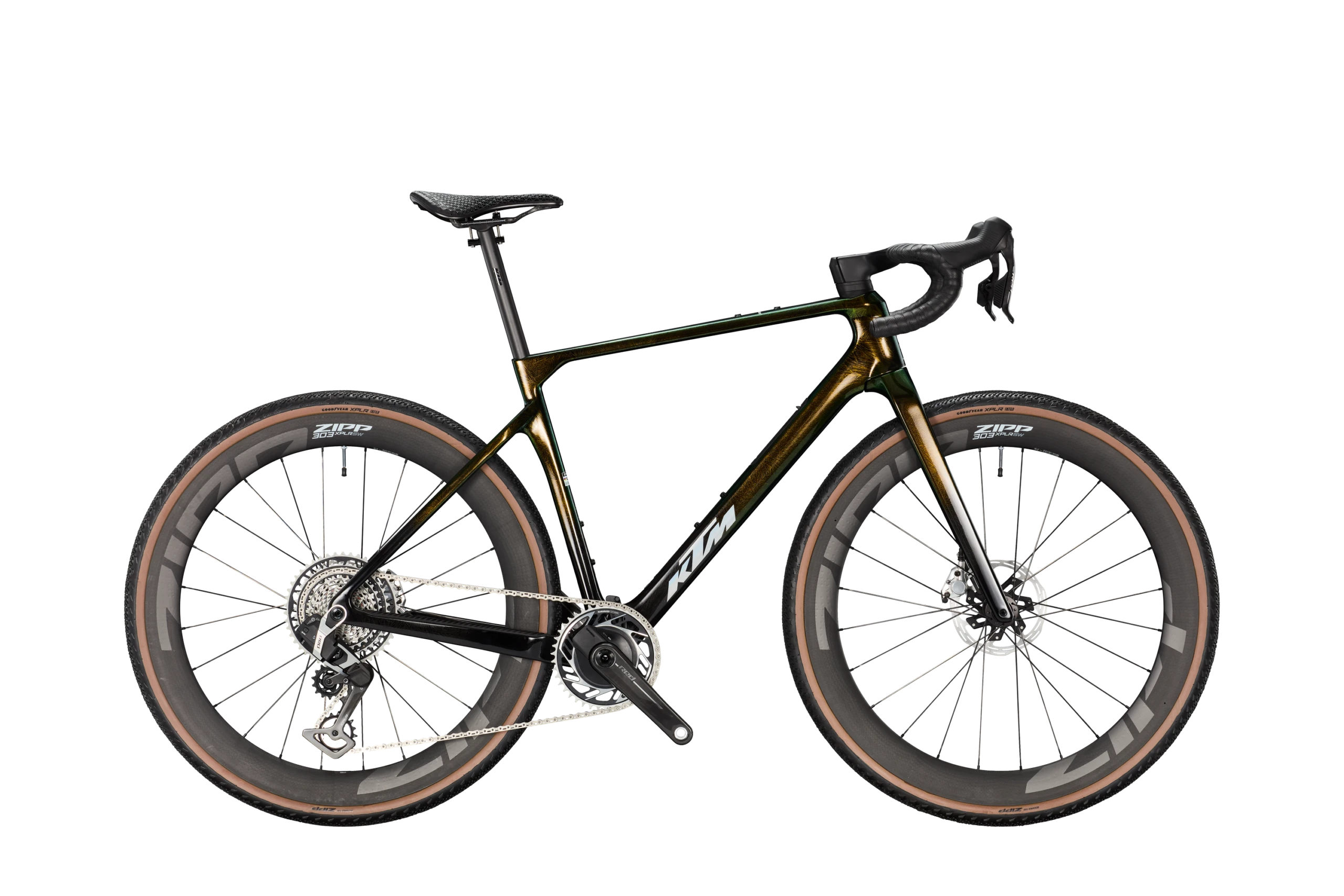braun-grün schimmerndes Gravelbike von KTM