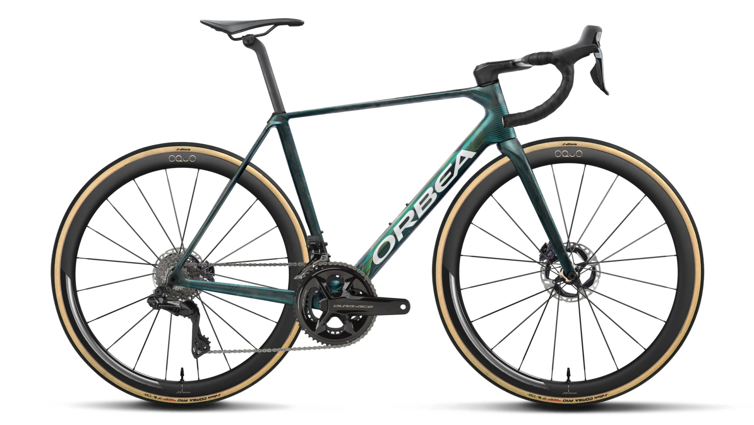 dunkelgrünes Rennrad von ORBEA